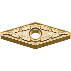VNMG 332 MQ CA6525, 1/32″ Corner Radius, 3/16″ Thick, 3/8″ Inscribed Circle, TiCnulll2O3/TiN, Diamond, Turning Indexable Insert - Exact Industrial Supply