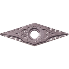 VNMG 332 VF PV7025, 1/32″ Corner Radius, 3/16″ Thick, 3/8″ Inscribed Circle, TiCN (MEGACOAT), Diamond, Turning Indexable Insert - Exact Industrial Supply