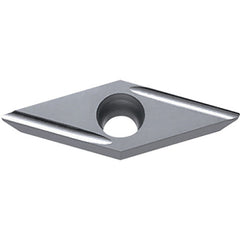 VPET 2205 F-USF TN60, 0.0079″ Corner Radius, 1/8″ Thick, 1/4″ Inscribed Circle, TiCN/NbC, Diamond, Turning Indexable Insert - Exact Industrial Supply