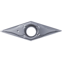 VPGT 2205 MFP-GF PR1225, 0.0079″ Corner Radius, 1/8″ Thick, 1/4″ Inscribed Circle, MEGACOAT, Diamond, Turning Indexable Insert - Exact Industrial Supply