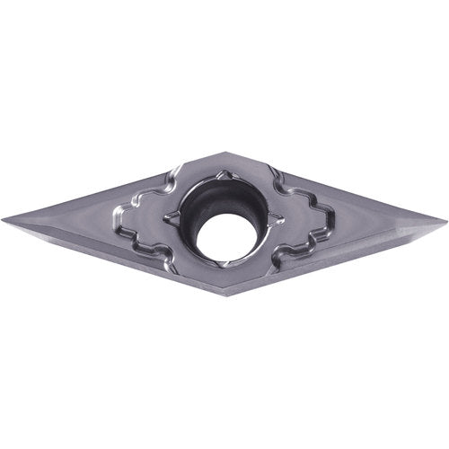 VPGT 151502 MP-CK PR1225, 0.0039″ Corner Radius, 3/32″ Thick, 3/16″ Inscribed Circle, MEGACOAT, Diamond, Turning Indexable Insert - Exact Industrial Supply