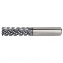1/2x1/2x1-1/2x3-1/2 .060R 7FL Carbide End Mill-Round Shank-AlTiN - USA Tool & Supply