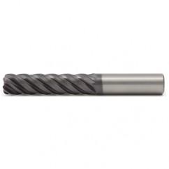 1/2x1/2x2x5 .015R 5FL Carbide End Mill-Round Shank-AlTiN - USA Tool & Supply