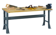 60 x 30 x 33-1/2" - Wood Bench Top Work Bench - USA Tool & Supply