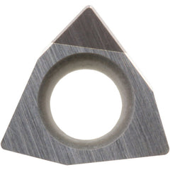 WBGW 151505 SE KBN25M, 0.0079″ Corner Radius, 3/32″ Thick, 3/16″ Inscribed Circle, MEGACOAT, Trigon, Turning Indexable Insert - Exact Industrial Supply
