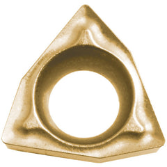 WBMT 151505 DP PV730, 0.008″ Corner Radius, 3/32″ Thick, 3/16″ Inscribed Circle, TiAlN/TiN, 80 Degree Trigon, Turning Indexable Insert