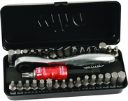 34PC COMPACT BIT SET W/REV RATCHET - USA Tool & Supply