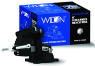 746, 740 Series Mechanics Vise - Swivel Base, 6" Jaw Width, 5-3/4" Jaw Opening, 4-1/8" Throat Depth - USA Tool & Supply