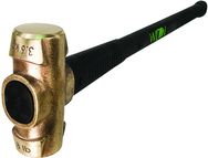 8 lb Head, 30" B.A.S.H® Brass Hammer - USA Tool & Supply
