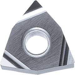 WNGG 3305 S KW10, 0.008″ Corner Radius, 3/16″ Thick, 3/8″ Inscribed Circle, WC/Co, 80 Degree Trigon, Turning Indexable Insert