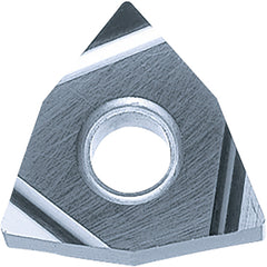 WNGG 3305 S KW10, 0.0079″ Corner Radius, 3/16″ Thick, 3/8″ Inscribed Circle, WC/Co, Trigon, Turning Indexable Insert - Exact Industrial Supply