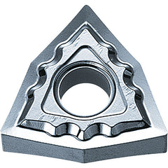 WNMG 431 AH KW10, 1/64″ Corner Radius, 3/16″ Thick, 1/2″ Inscribed Circle, WC/Co, Trigon, Turning Indexable Insert - Exact Industrial Supply