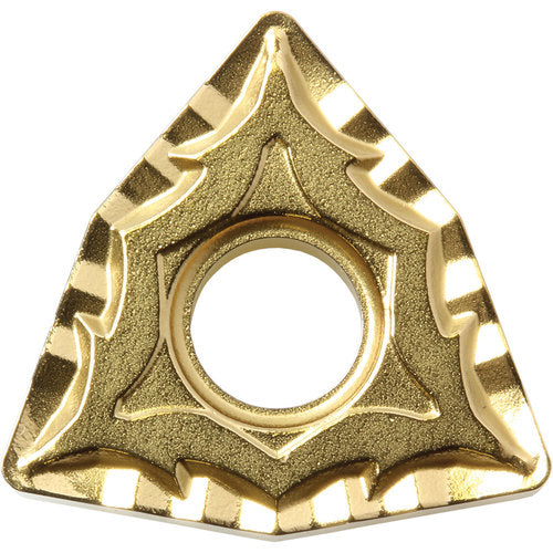 WNMG 431 CQ CA5515, 1/64″ Corner Radius, 3/16″ Thick, 1/2″ Inscribed Circle, TiCnulll2O3/TiN, Trigon, Turning Indexable Insert - Exact Industrial Supply