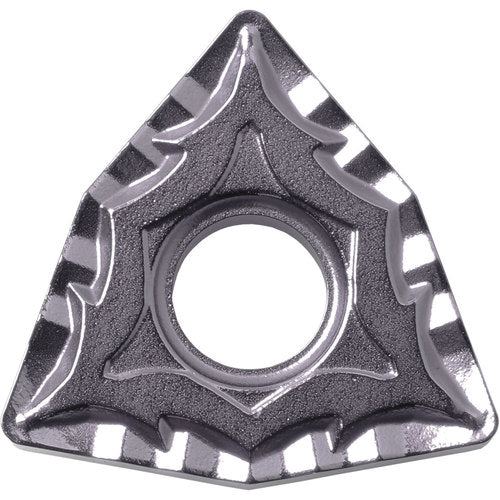 WNMG 433 CQ PV7025, 3/64″ Corner Radius, 3/16″ Thick, 1/2″ Inscribed Circle, TiCN (MEGACOAT), Trigon, Turning Indexable Insert - Exact Industrial Supply