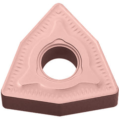 WNMG 432 GC CA310, 1/32″ Corner Radius, 3/16″ Thick, 1/2″ Inscribed Circle, TiCnulll2O3/Ti, Trigon, Turning Indexable Insert