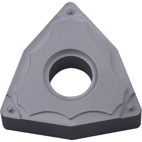 WNMG 432 GP PV7025, 1/32″ Corner Radius, 3/16″ Thick, 1/2″ Inscribed Circle, TiCN (MEGACOAT), Trigon, Turning Indexable Insert - Exact Industrial Supply