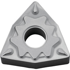 WNMG 432 HQ TN60, 1/32″ Corner Radius, 3/16″ Thick, 1/2″ Inscribed Circle, TiCN/NbC, Trigon, Turning Indexable Insert - Exact Industrial Supply