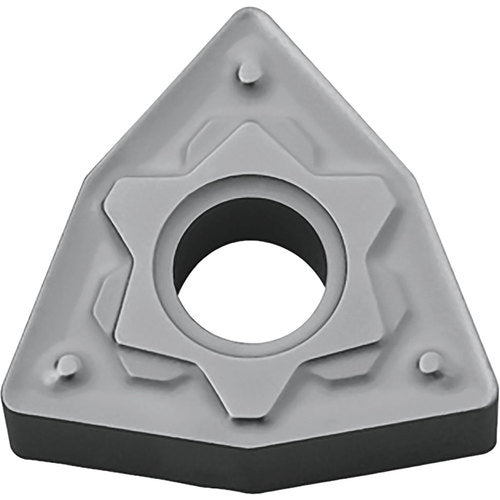 WNMG 432 HS TN60, 1/32″ Corner Radius, 3/16″ Thick, 1/2″ Inscribed Circle, TiCN/NbC, Trigon, Turning Indexable Insert - Exact Industrial Supply