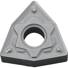 WNMG 432 HS TN60, 1/32″ Corner Radius, 3/16″ Thick, 1/2″ Inscribed Circle, TiCN/NbC, Trigon, Turning Indexable Insert - Exact Industrial Supply