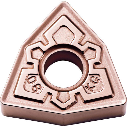 WNMG 431 KG CA310, 1/64″ Corner Radius, 3/16″ Thick, 1/2″ Inscribed Circle, TiCnulll2O3/Ti, Trigon, Turning Indexable Insert - Exact Industrial Supply