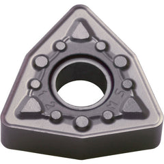 WNMG 432 MS PR1115, 1/32″ Corner Radius, 3/16″ Thick, 1/2″ Inscribed Circle, TiAlN, 80 Degree Trigon, Turning Indexable Insert