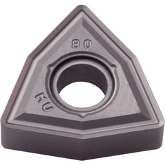 WNMG 431 MU PR1305, 1/64″ Corner Radius, 3/16″ Thick, 1/2″ Inscribed Circle, MEGACOAT, Trigon, Turning Indexable Insert - Exact Industrial Supply
