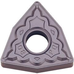 WNMG 432 PQ PV7025, 1/32″ Corner Radius, 3/16″ Thick, 1/2″ Inscribed Circle, TiCN (MEGACOAT), Trigon, Turning Indexable Insert - Exact Industrial Supply