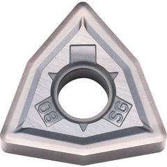 WNMG 433 SG PR005S, 3/64″ Corner Radius, 3/16″ Thick, 1/2″ Inscribed Circle, MEGACOAT HARD, 80 Degree Trigon, Turning Indexable Insert