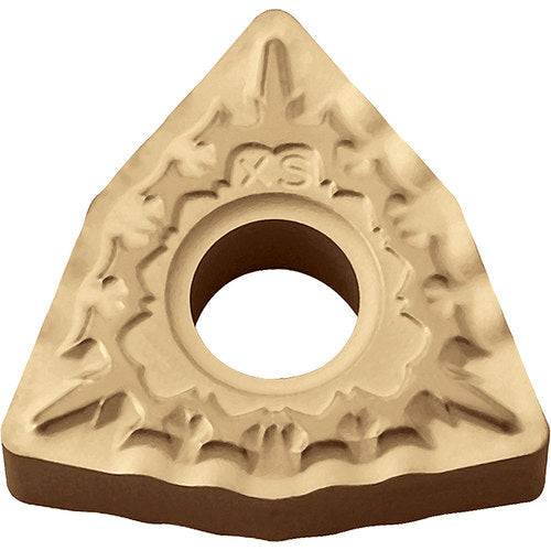 WNMG 432 XS CA515, 1/32″ Corner Radius, 3/16″ Thick, 1/2″ Inscribed Circle, TiCl2O3/TiN, 80 Degree Trigon, Turning Indexable Insert