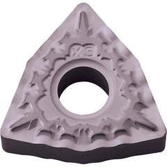 WNMG 432 XS PV7025, 1/32″ Corner Radius, 3/16″ Thick, 1/2″ Inscribed Circle, TiCN (MEGACOAT), Trigon, Turning Indexable Insert - Exact Industrial Supply