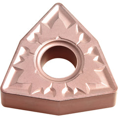 WNMG 433 ZS CA320, 3/64″ Corner Radius, 3/16″ Thick, 1/2″ Inscribed Circle, TiCnulll2O3/Ti, Trigon, Turning Indexable Insert - Exact Industrial Supply