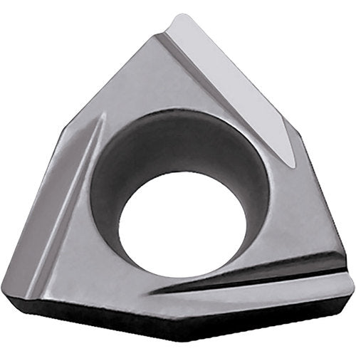 WPGT 2151 Y TN60, 1/64″ Corner Radius, 3/32″ Thick, 1/4″ Inscribed Circle, TiCN/NbC, Trigon, Turning Indexable Insert - Exact Industrial Supply