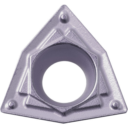 WPMT 2151 HQ PV7025, 1/64″ Corner Radius, 3/32″ Thick, 1/4″ Inscribed Circle, TiCN (MEGACOAT), Trigon, Turning Indexable Insert - Exact Industrial Supply