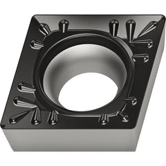 CCMT 431 Single-sided|T WSM10S, 1/64″ Corner Radius, 3/16″ Thick, 1/2″ Inscribed Circle, 80° Diamond, Turning Indexable Insert - USA Tool & Supply
