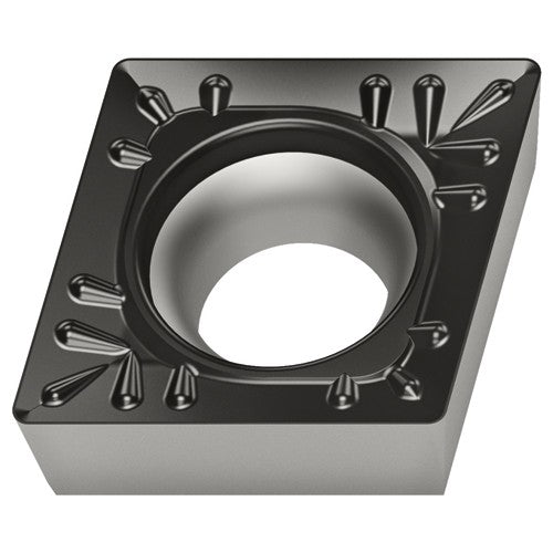 CCMT 432 T|Single-sided WPP20S, 1/32″ Corner Radius, 3/16″ Thick, 1/2″ Inscribed Circle, 80° Diamond, Turning Indexable Insert - USA Tool & Supply