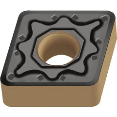 CNMG 432 Double-sided|G WAM20, 1/32″ Corner Radius, 3/16″ Thick, 1/2″ Inscribed Circle, 80° Diamond, Turning Indexable Insert - USA Tool & Supply