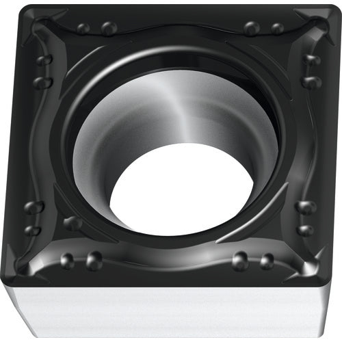 SCMT 432 Single-sided|T WKK10S, 1/32″ Corner Radius, 3/16″ Thick, 1/2″ Inscribed Circle, Square, Turning Indexable Insert - USA Tool & Supply