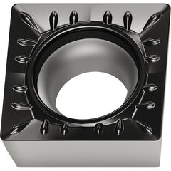 SCMT 431 T|Single-sided WKK10S, 1/64″ Corner Radius, 3/16″ Thick, 1/2″ Inscribed Circle, Square, Turning Indexable Insert - USA Tool & Supply