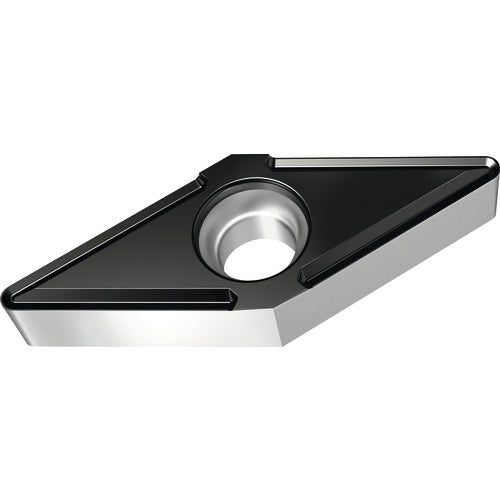 VBMT 331 Single-sided|T WKK20S, 1/64″ Corner Radius, 3/16″ Thick, 3/8″ Inscribed Circle, 35° Diamond, Turning Indexable Insert - USA Tool & Supply