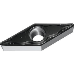 VBMT 331 Single-sided|T WSM20S, 1/64″ Corner Radius, 3/16″ Thick, 3/8″ Inscribed Circle, 35° Diamond, Turning Indexable Insert - USA Tool & Supply