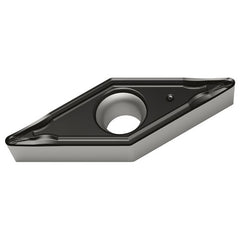 VCMT 331 Single-sided|T WPP10S, 1/64″ Corner Radius, 3/16″ Thick, 3/8″ Inscribed Circle, 35° Diamond, Turning Indexable Insert - USA Tool & Supply