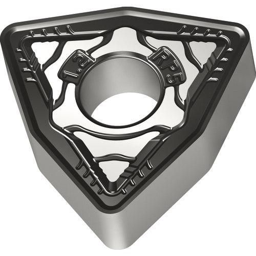 WNMG 432 G|Double-sided WPP05S, 1/32″ Corner Radius, 3/16″ Thick, 1/2″ Inscribed Circle, 80° Trigon, Turning Indexable Insert - USA Tool & Supply