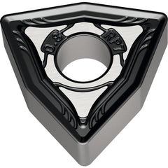 WNMG 432 Double-sided|G WPP20S, 1/32″ Corner Radius, 3/16″ Thick, 1/2″ Inscribed Circle, 80° Trigon, Turning Indexable Insert - USA Tool & Supply