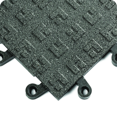 ErgoDeck General PupposeÂ Solid w/ GritShieldÂ Egronomic TilesÂ 18" x 18" x 7/8" Thick (Black) - USA Tool & Supply