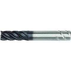 3/8x3/8x1x3 .030R 5FL Carbide End Mill-Round Shank-AlTiN - USA Tool & Supply