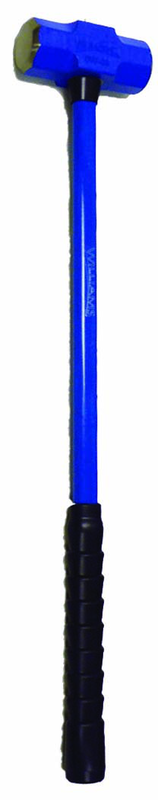 4 lb - 14" Fiberglass Handle - 1-1/4" Head Diameter - Soft Steel Sledge Hammer - USA Tool & Supply