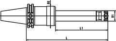 CAT 50 x PG 32 x 4.3 H CAT powRgrip Toolholder - USA Tool & Supply