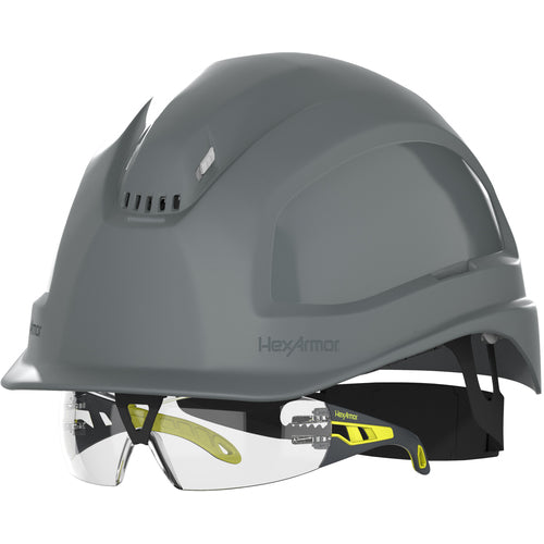 XP250IES - Grey- Vented - Short Brim
