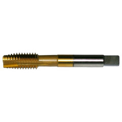 ‎7/16-20 UNF 3 Flute H3 Plug HSS CNC Aerospace Spiral Point AERO Tap - TiN - Exact Industrial Supply