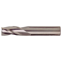 ‎3/32″ × 1/8″ × 3/16″ × 1-1/2″ RHS / RHC Solid Carbide 3-Flute Square End Single End General Purpose End Mill - TiAlN - Exact Industrial Supply